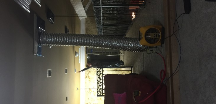 Duct blaster testing picture
